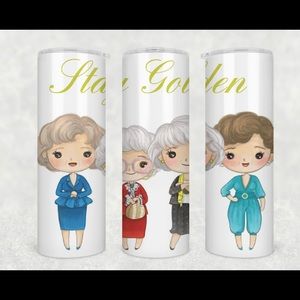 Stay Golden Golden Girls 20 oz Tumbler, Lid & Straw on Gift Box